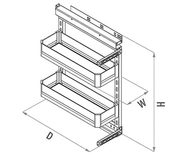 Bottle Pull Out Flat Line